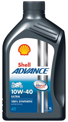 Obrázok Motorový olej SHELL Advance 4T Ultra 10W-40 (SN/MA2) 1L