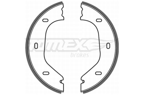 Obrázok Sada brzdových čeľustí TOMEX Brakes  TX2121
