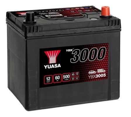 Obrázok Batéria YUASA YBX3005 12V/60Ah/500A
