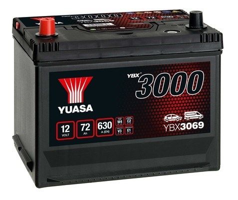 Obrázok Batéria YUASA YBX3069 12V/72Ah/630A