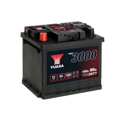 Obrázok Batéria YUASA YBX3077 12V/45Ah/380A