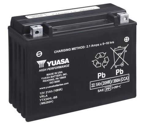 Obrázok Batéria YUASA High Performance Maintenance Free YTX24HLBS