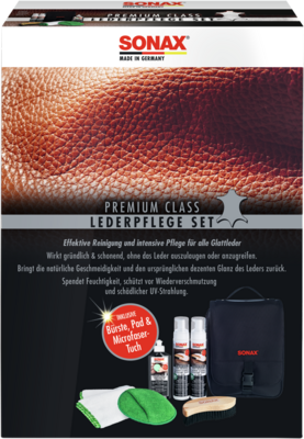 Obrázok Prípravok na ożetrenie koże SONAX PremiumClass Leather Care Set 02819410