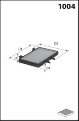 Obrázok Filter vnútorného priestoru MISFAT  HB345