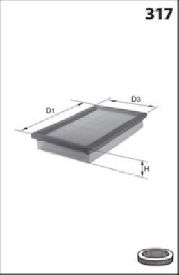 Obrázok Vzduchový filter MISFAT  P622
