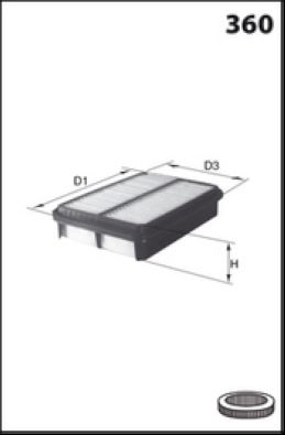 Obrázok Vzduchový filter MISFAT  P616