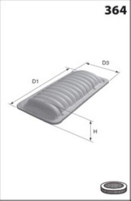 Obrázok Vzduchový filter MISFAT  P662