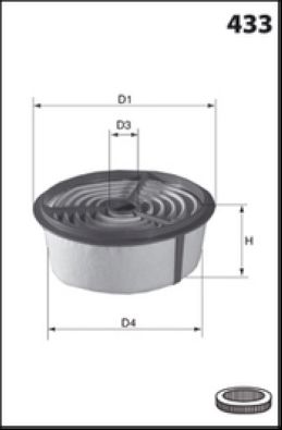 Obrázok Vzduchový filter MISFAT  R643