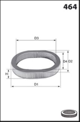 Obrázok Vzduchový filter MISFAT  R1203