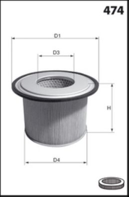 Obrázok Vzduchový filter MISFAT  R762