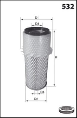 Obrázok Vzduchový filter MISFAT  R743