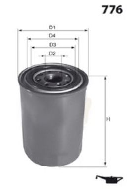 Obrázok Olejový filter MISFAT  Z162