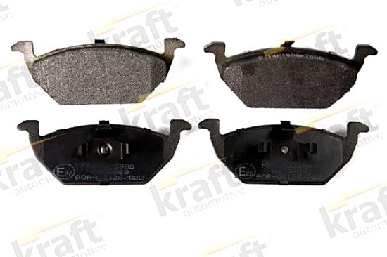 Obrázok Sada brzdových platničiek kotúčovej brzdy KRAFT AUTOMOTIVE  6000380