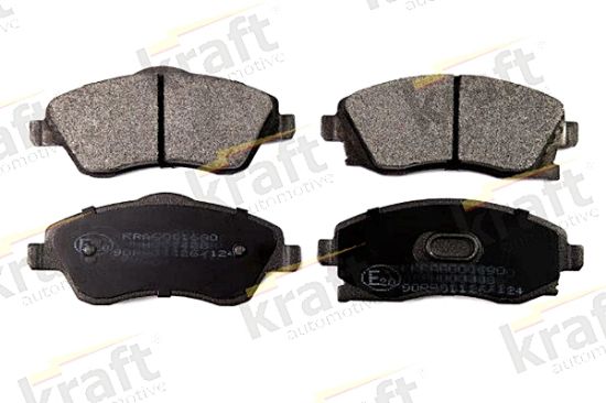 Obrázok Sada brzdových platničiek kotúčovej brzdy KRAFT AUTOMOTIVE  6001690