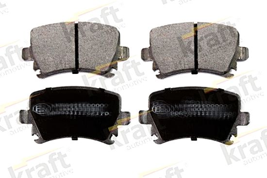 Obrázok Sada brzdových platničiek kotúčovej brzdy KRAFT AUTOMOTIVE  6010090