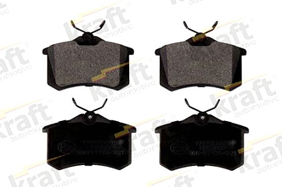 Obrázok Sada brzdových platničiek kotúčovej brzdy KRAFT AUTOMOTIVE  6010092