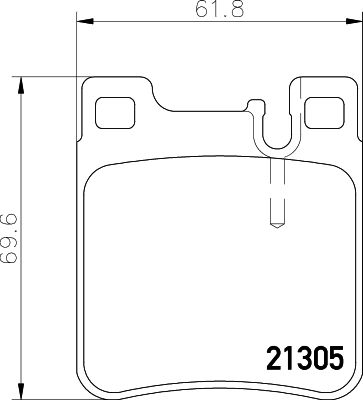 Obrázok Sada brzdových platničiek kotúčovej brzdy HELLA PAGID  8DB355007581