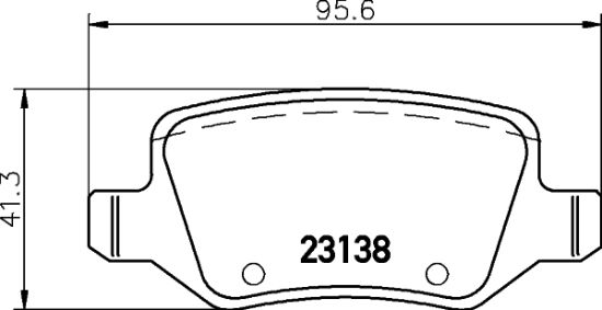 Obrázok Sada brzdových platničiek kotúčovej brzdy HELLA PAGID  8DB355018531