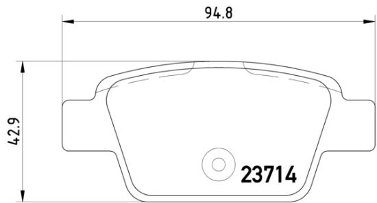 Obrázok Sada brzdových platničiek kotúčovej brzdy HELLA PAGID  8DB355018851