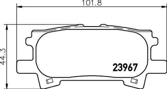 Obrázok Sada brzdových platničiek kotúčovej brzdy HELLA PAGID  8DB355010621