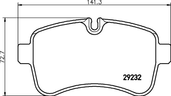 Obrázok Sada brzdových platničiek kotúčovej brzdy HELLA PAGID  8DB355005551