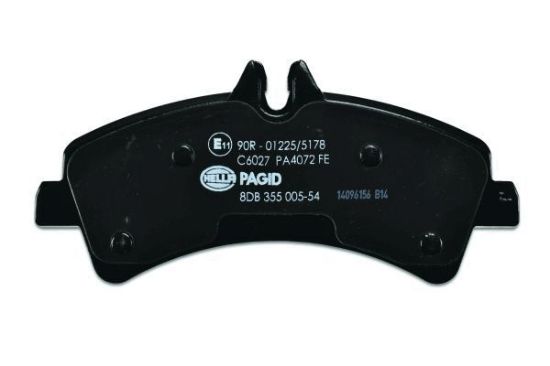 Obrázok Sada brzdových platničiek kotúčovej brzdy HELLA PAGID  8DB355005541