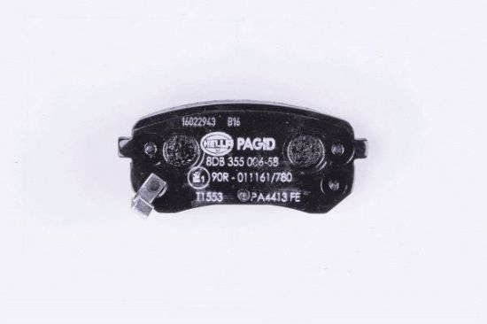 Obrázok Sada brzdových platničiek kotúčovej brzdy HELLA PAGID  8DB355006581