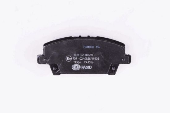 Obrázok Sada brzdových platničiek kotúčovej brzdy HELLA PAGID  8DB355006911
