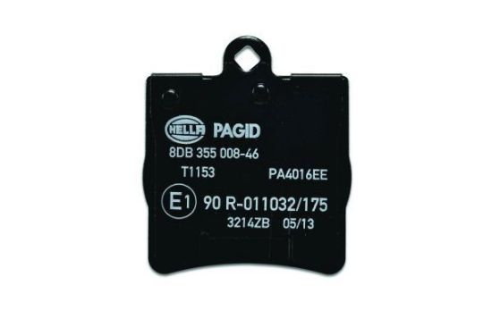 Obrázok Sada brzdových platničiek kotúčovej brzdy HELLA PAGID  8DB355008461