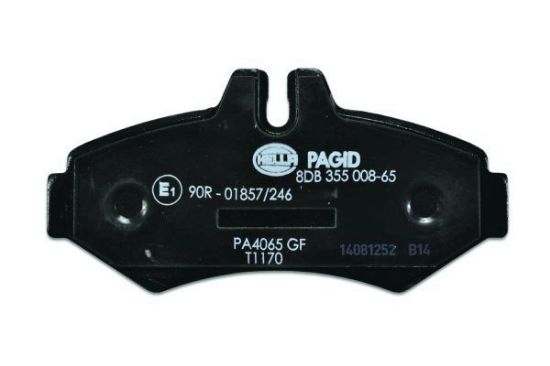 Obrázok Sada brzdových platničiek kotúčovej brzdy HELLA PAGID  8DB355008651