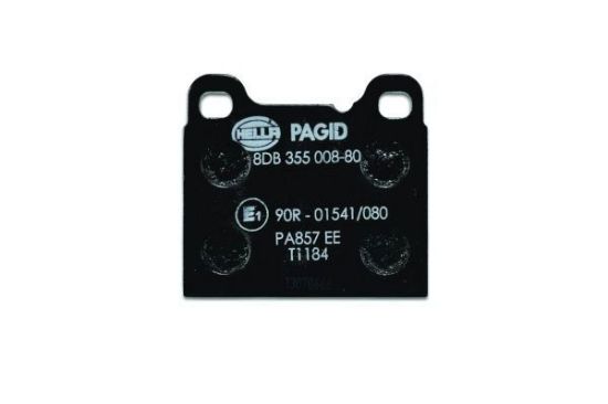 Obrázok Sada brzdových platničiek kotúčovej brzdy HELLA PAGID  8DB355008801