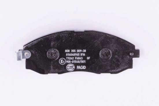 Obrázok Sada brzdových platničiek kotúčovej brzdy HELLA PAGID  8DB355009381