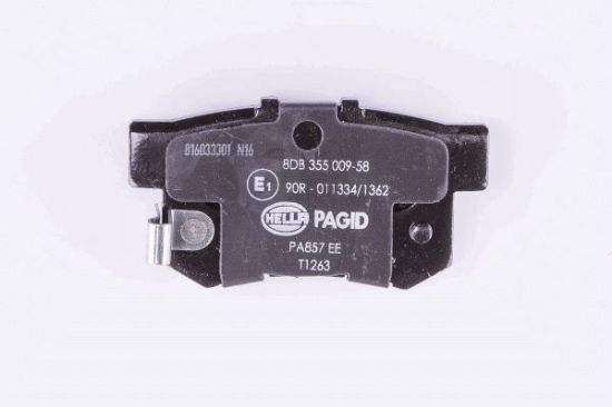 Obrázok Sada brzdových platničiek kotúčovej brzdy HELLA PAGID  8DB355009581