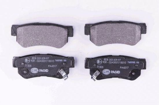 Obrázok Sada brzdových platničiek kotúčovej brzdy HELLA PAGID  8DB355009971