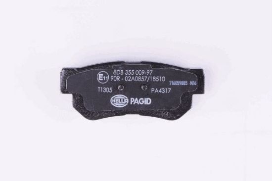 Obrázok Sada brzdových platničiek kotúčovej brzdy HELLA PAGID  8DB355009971