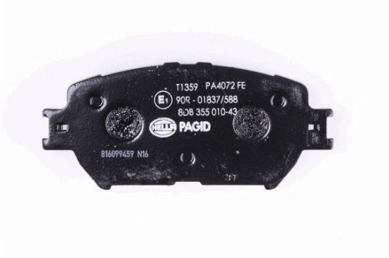 Obrázok Sada brzdových platničiek kotúčovej brzdy HELLA PAGID  8DB355010431