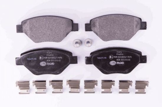 Obrázok Sada brzdových platničiek kotúčovej brzdy HELLA PAGID  8DB355010551
