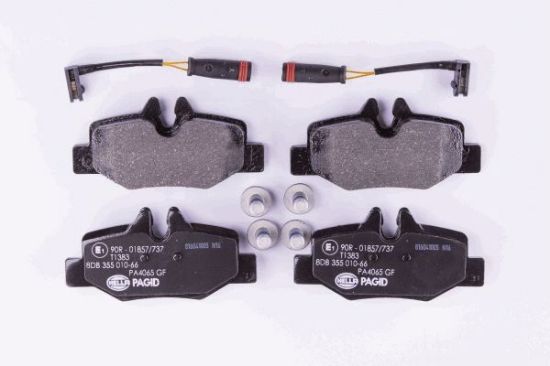Obrázok Sada brzdových platničiek kotúčovej brzdy HELLA PAGID  8DB355010661