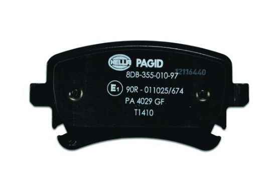 Obrázok Sada brzdových platničiek kotúčovej brzdy HELLA PAGID  8DB355010971
