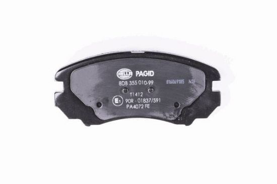 Obrázok Sada brzdových platničiek kotúčovej brzdy HELLA PAGID  8DB355010991