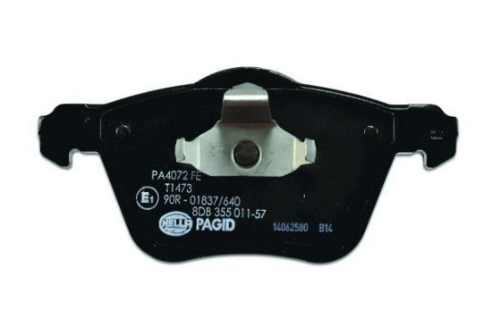Obrázok Sada brzdových platničiek kotúčovej brzdy HELLA PAGID  8DB355011571