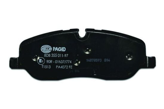Obrázok Sada brzdových platničiek kotúčovej brzdy HELLA PAGID  8DB355011971