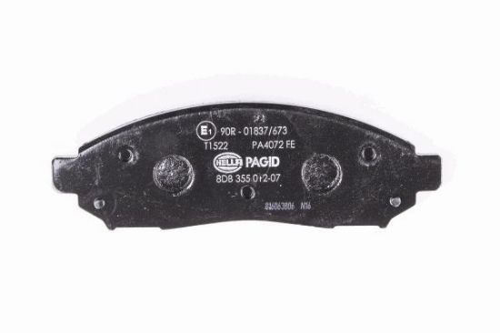 Obrázok Sada brzdových platničiek kotúčovej brzdy HELLA PAGID  8DB355012071