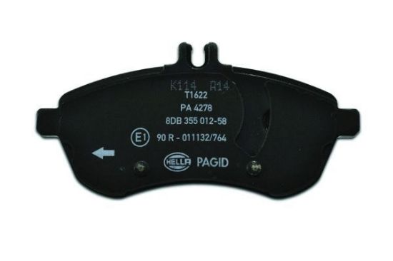 Obrázok Sada brzdových platničiek kotúčovej brzdy HELLA PAGID  8DB355012581