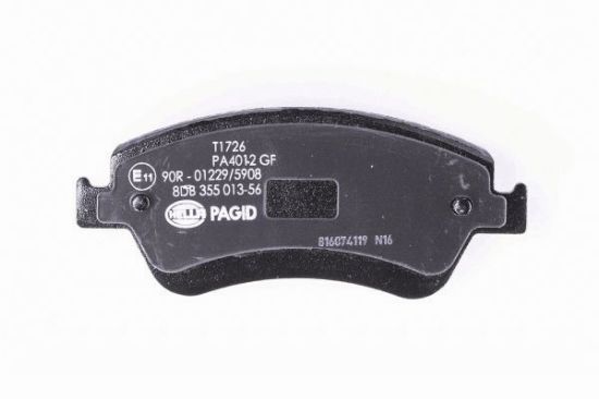 Obrázok Sada brzdových platničiek kotúčovej brzdy HELLA PAGID  8DB355013561
