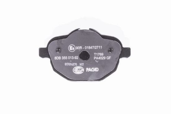 Obrázok Sada brzdových platničiek kotúčovej brzdy HELLA PAGID  8DB355013921