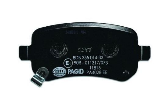 Obrázok Sada brzdových platničiek kotúčovej brzdy HELLA PAGID  8DB355014331