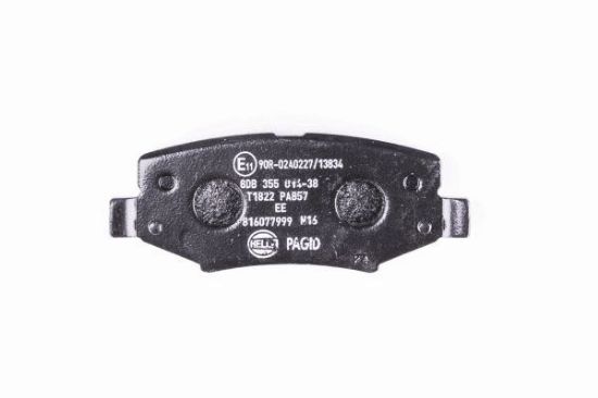 Obrázok Sada brzdových platničiek kotúčovej brzdy HELLA PAGID  8DB355014381