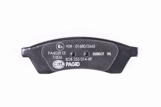 Obrázok Sada brzdových platničiek kotúčovej brzdy HELLA PAGID  8DB355014491