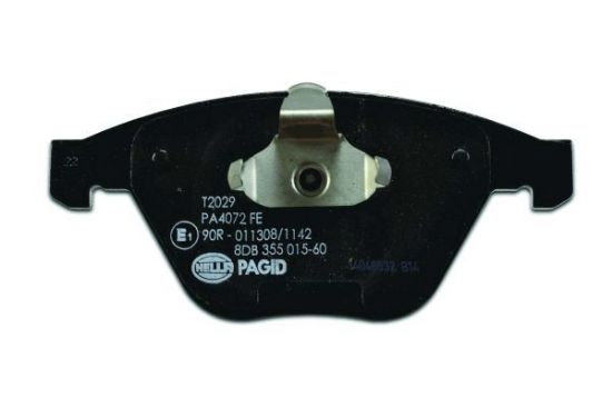 Obrázok Sada brzdových platničiek kotúčovej brzdy HELLA PAGID  8DB355015601